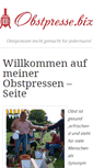 Mobile Screenshot of obstpresse.biz