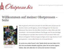 Tablet Screenshot of obstpresse.biz